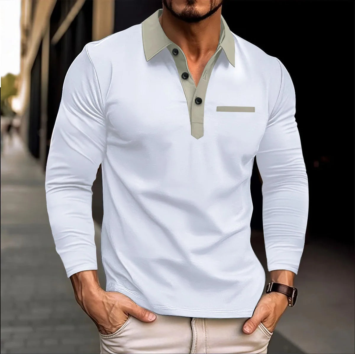 Plus-Size-Frühlingsbrise-Polo