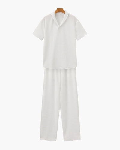 Baumwoll-Polo & Hosen-Set
