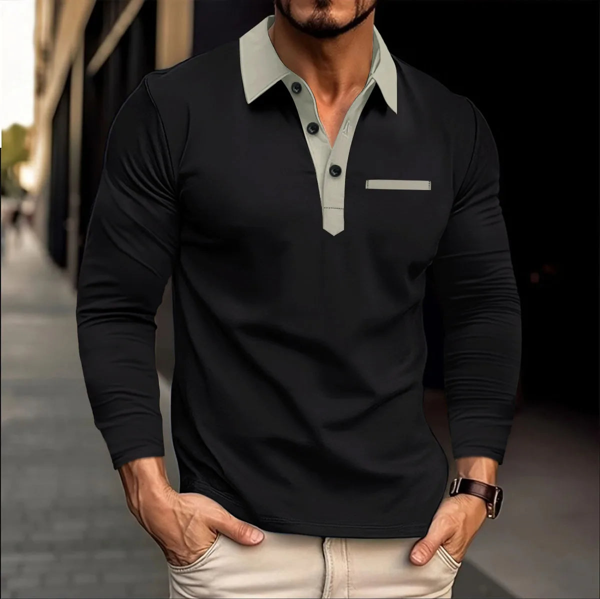 Plus-Size-Frühlingsbrise-Polo