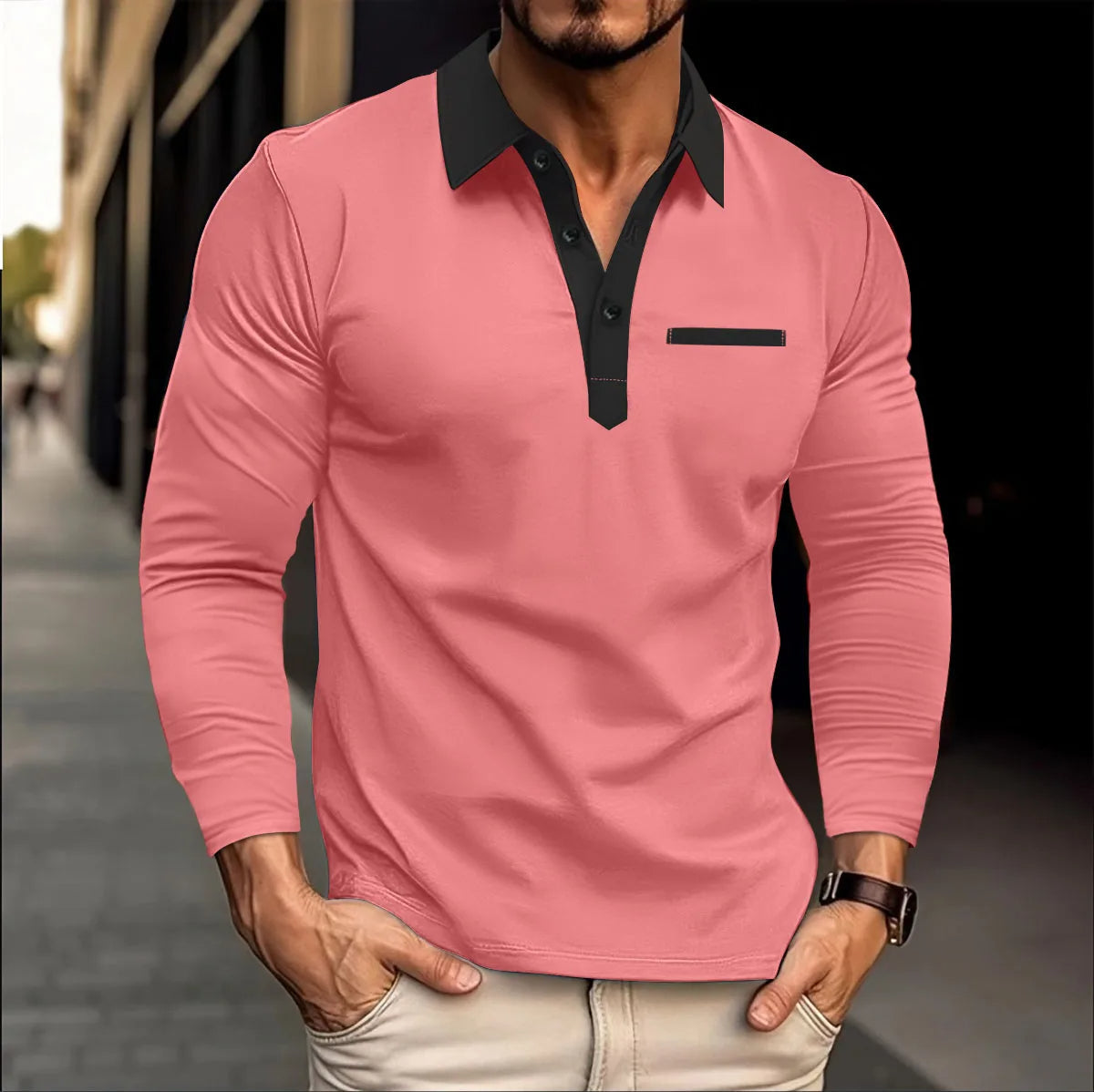 Plus-Size-Frühlingsbrise-Polo