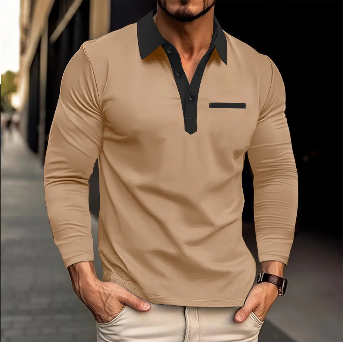 Plus-Size-Frühlingsbrise-Polo