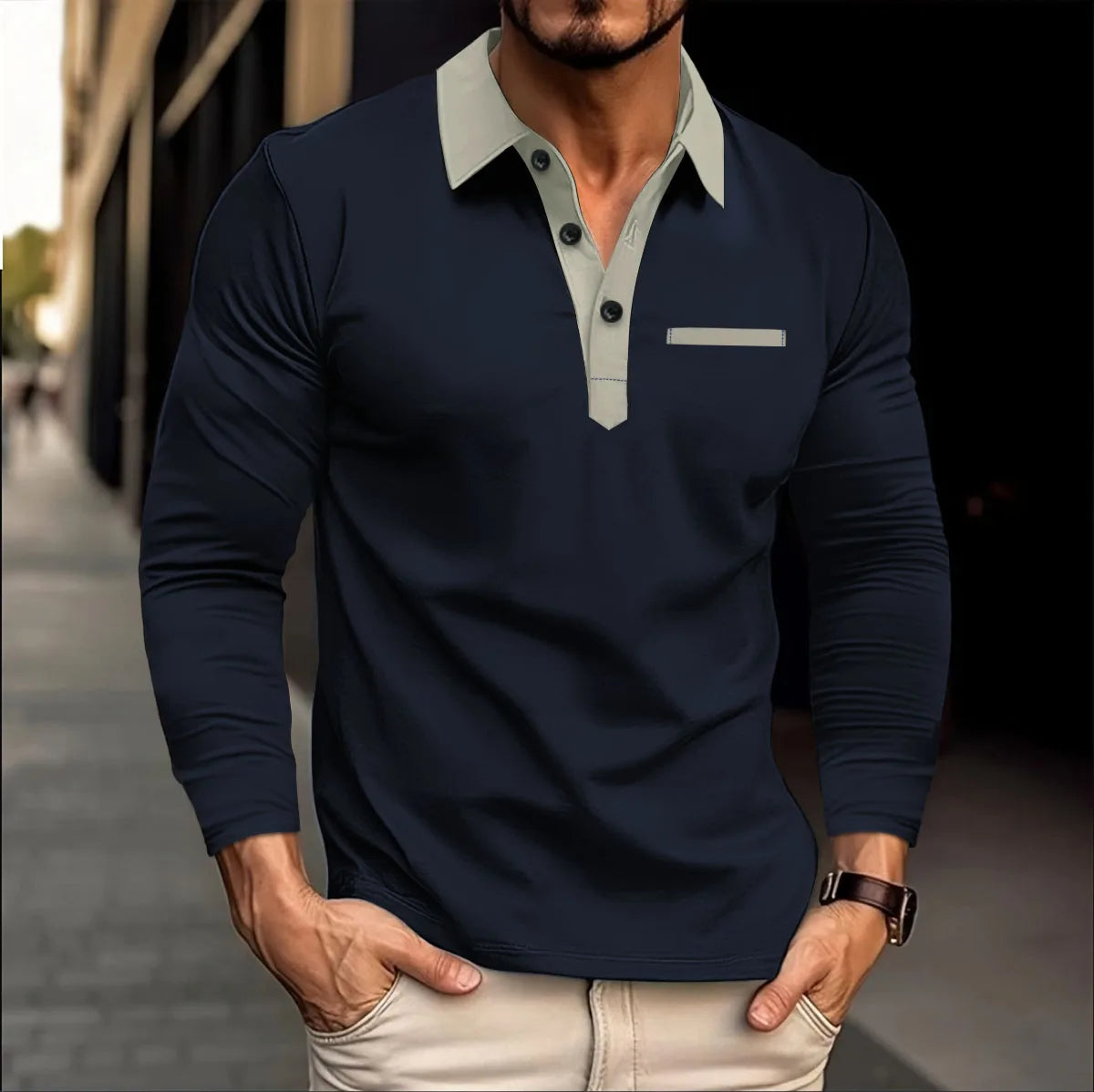 Plus-Size-Frühlingsbrise-Polo